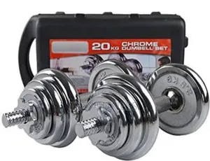 Dumbbell 20kg Set With Black Case
