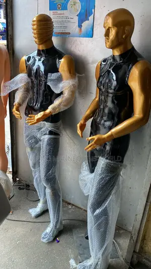 Fibre Black And Gold Male Display Mannequin