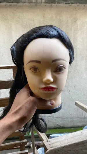 Mannequin Head With Hairs