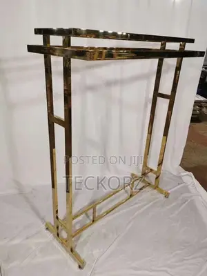 304 Gold Plated Stainless Steel 360 Boutique Clothing Rack