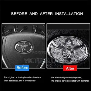 Crystal Steering Wheel Airbag Logo Coating