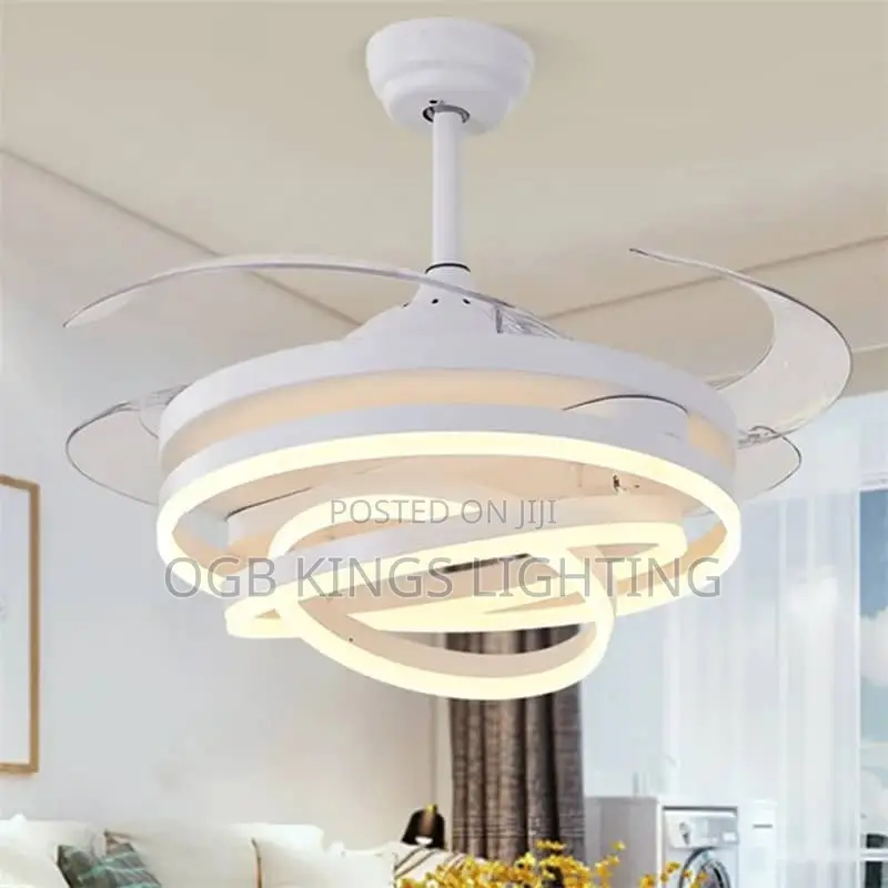 Ceiling Fan With LED Light and Remote Control