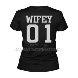 Danami Wifey 01 Couple T-Shirt- Black