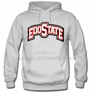 Danami Edo State Printed Hoodie- Light Grey