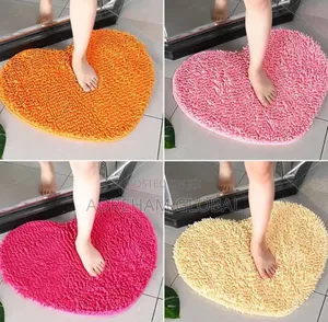 Bathroom Foot Mat 60cm by 40cm Love Shape