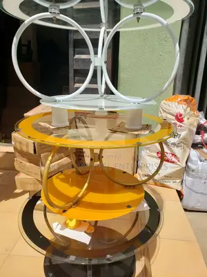 Portable Glass Center/Side Table