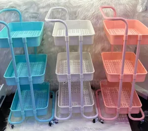Metallic and Plastic Store Trolley