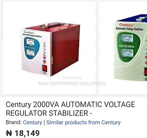 Century Stabilizer CVR Tub 1500VA –