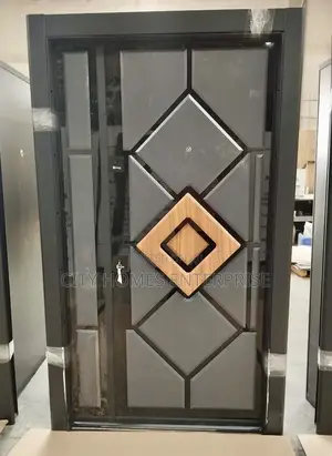Grey and Brown Quality 4ft Turkey Security Entrance Door
