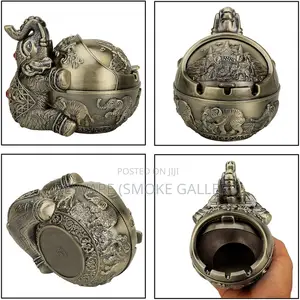Decorative Windproof Ashtray With Lid