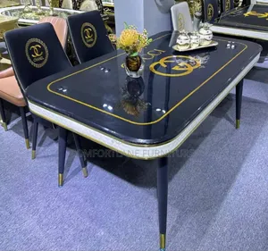 Contemporary Dining Table Set With 6 Chairs