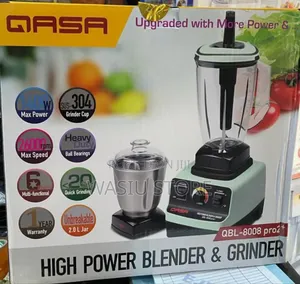 Qasa Blender With Stainless Grinder