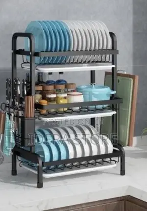 3 Tier Plate Rack Dish Drainer Dish Drainer Rack Holder
