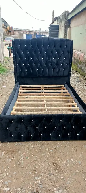4 and by 6 Bed Frame Black Color