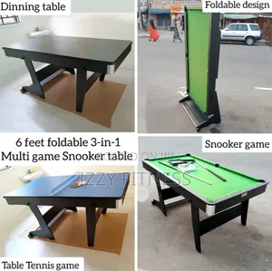 6ft 3 in 1 Snooker Multi Table