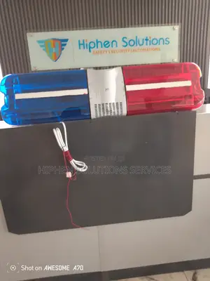 Patrol Light Bar With Siren and Speaker for Cars Vehicle