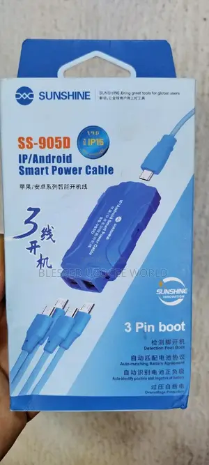 Sunshine SS- 905D IP/Android 3 Pin Boot Smart Power Cable