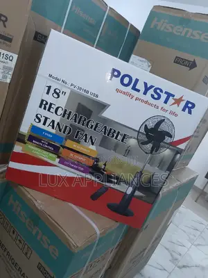 Longduration Lasting Polystar Rechargeable Fan With Remote