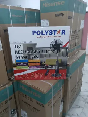 Long Duration Lasting Polystar Rechargeable Fan With Remote