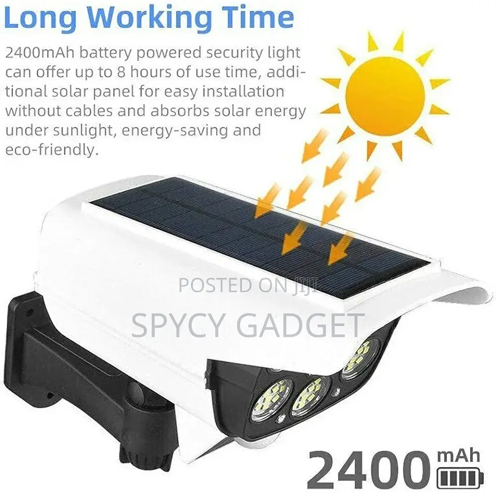 Solar Sensor Flashlight With Remote Control