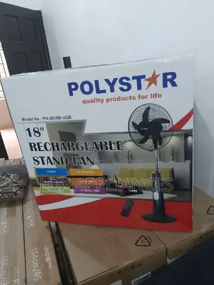 Lightweight Remote Control Polystar Rechargeable Fan