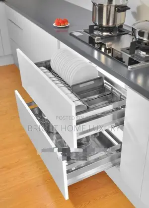 Kitchen Drawer Plate Rack and Pot Rack
