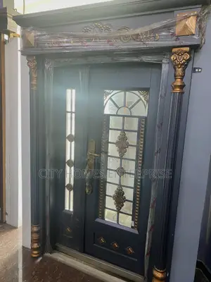 Modern Classical 4ft Steel and Glass Door With Ark