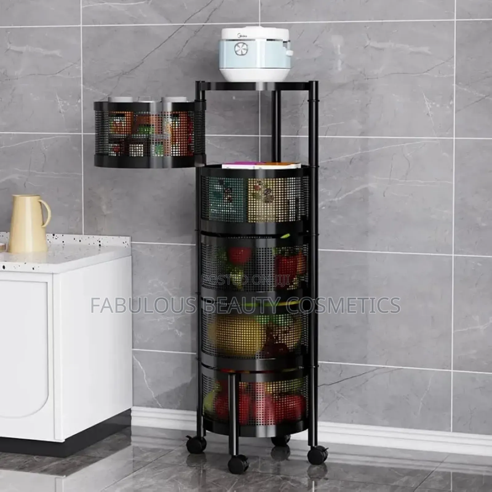 4 Step •Rotating Kitchen Baskets •Fruit and Vegetable Storage.