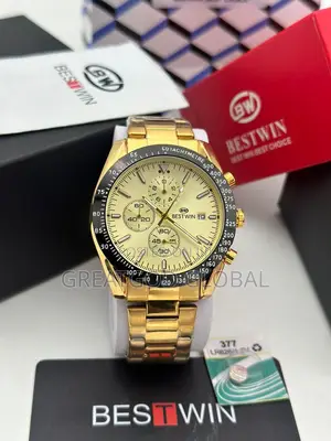 Perfectly Working Chronograph Bestwin Movement Wristwatch.