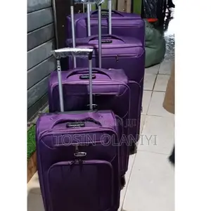 Purple Set of Leather Travelling Box