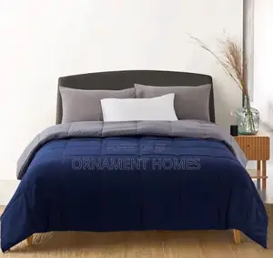 Duvet (Blue Grey),Bedsheet(White)And Pillowcases(Greyorblue)