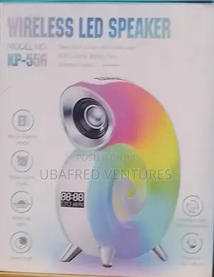 Kp-556 Wireless Led Speaker With Digital Alarm Clock