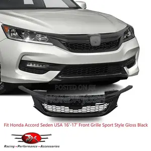 Front Grille With Honda Logo 2016/2017 Accord Glossy Black