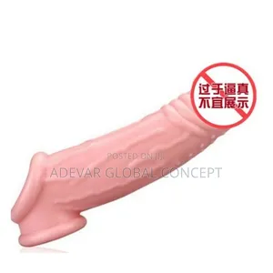 Reusable Penis Extender Sleeve for Delay Ejaculation Sex Toy