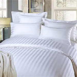 Polycotton Stripes Bedsheet Fabrics for Hotels and Home Uses