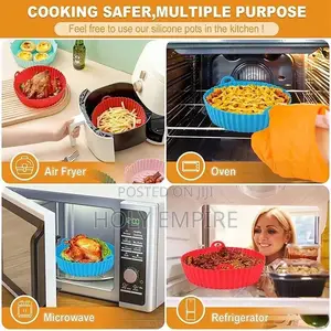 Silicone Air Fryer Baking Tray Reusable Silicone Baking Bask