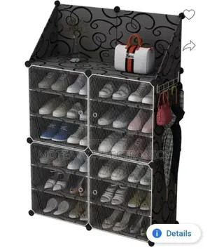 6 Layers Luxury Detachable Strong Quality Plastic Shoe Rack