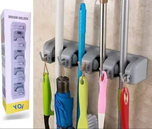 High Quality Plastic Wall Mount Mop, Broom and Brush Holder