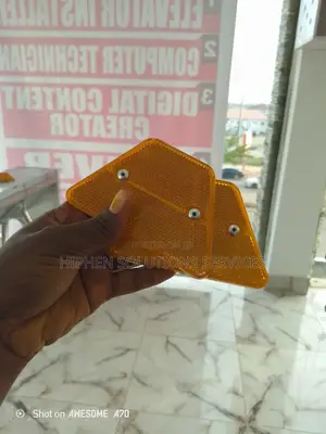 Aluminum Indicator Yellow Guard Rail Reflectors