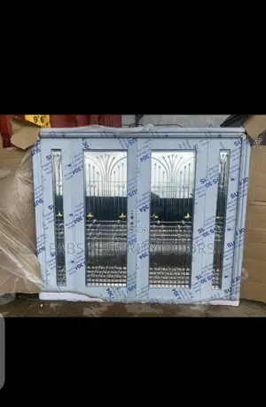 8ft by 7ft Stainless Glass Door