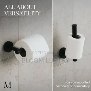 Matte Black Toilet Paper Holder