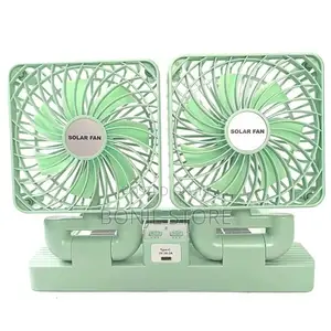 Double Head Solar Car Fan / Foldable Desktop Fan