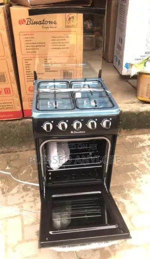Brand New Binatone 50cm Standing Gas Cooker 4burners Oven