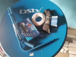 Complete Set of DSTV Decoder With 90cm Dish.