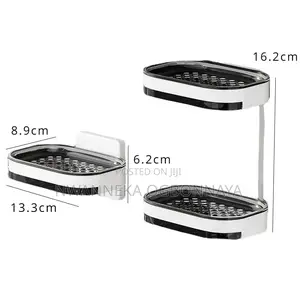 Soap Box Wall-Mounted Bathroom Hole-Free Double