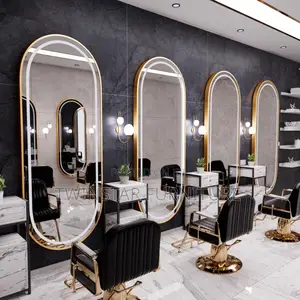 Modern Saloon Mirror With Light Bluetooth