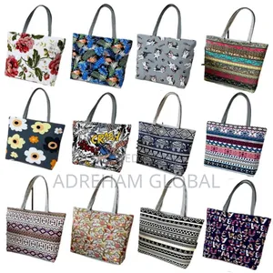 Women's Shoulder Bag Pattern Small Canvas Shopping Bag