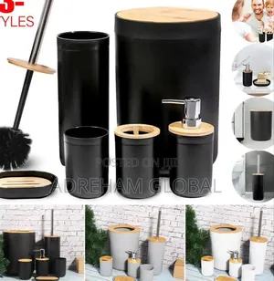 Bathroom Accessories Set of 6,With Toothbrush Holder,Soap