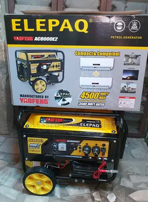 Elepaq AC8000E2, 4.3kva (3500w) Key Starter Generator