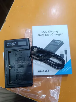 NP-F970 Dual Battery Charger With USB Output